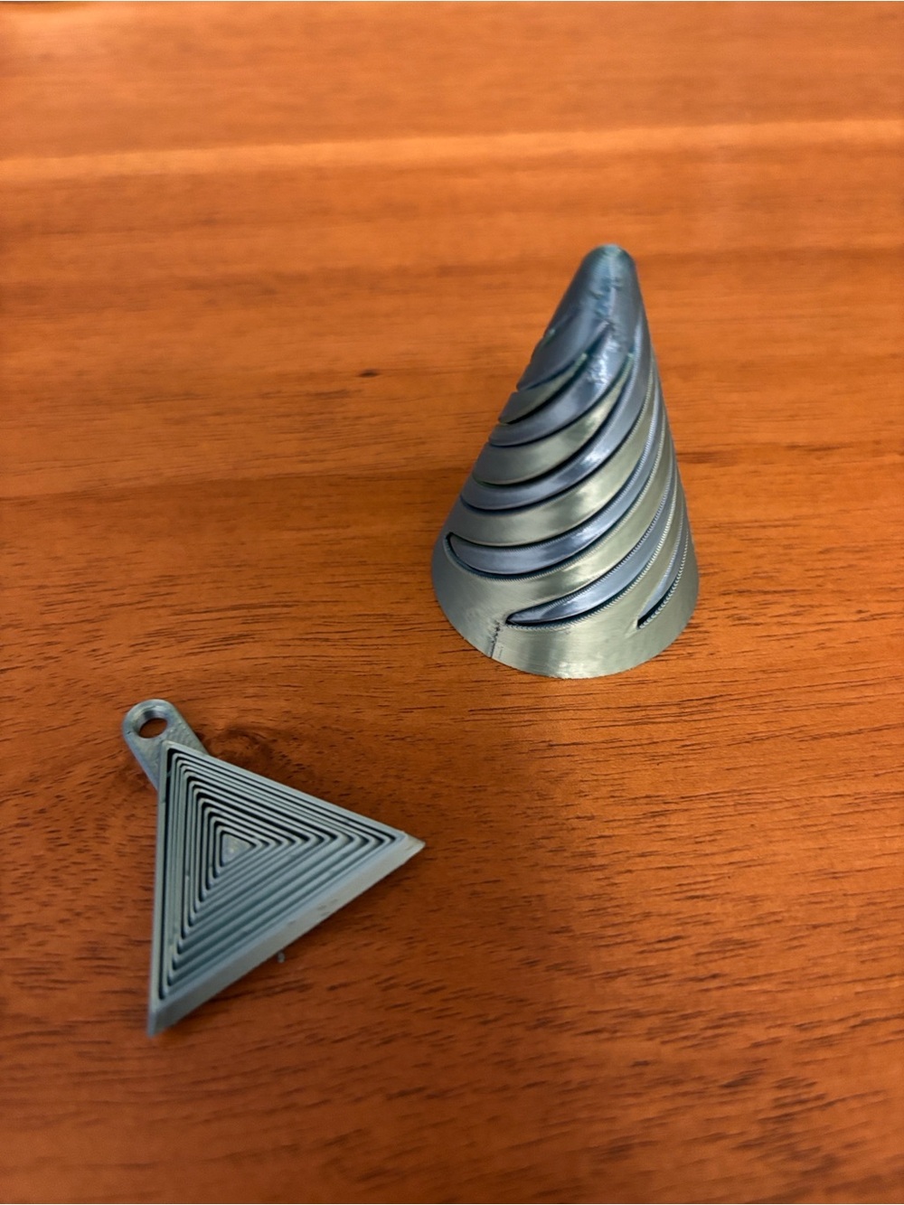 Blue 3d printed fidget set